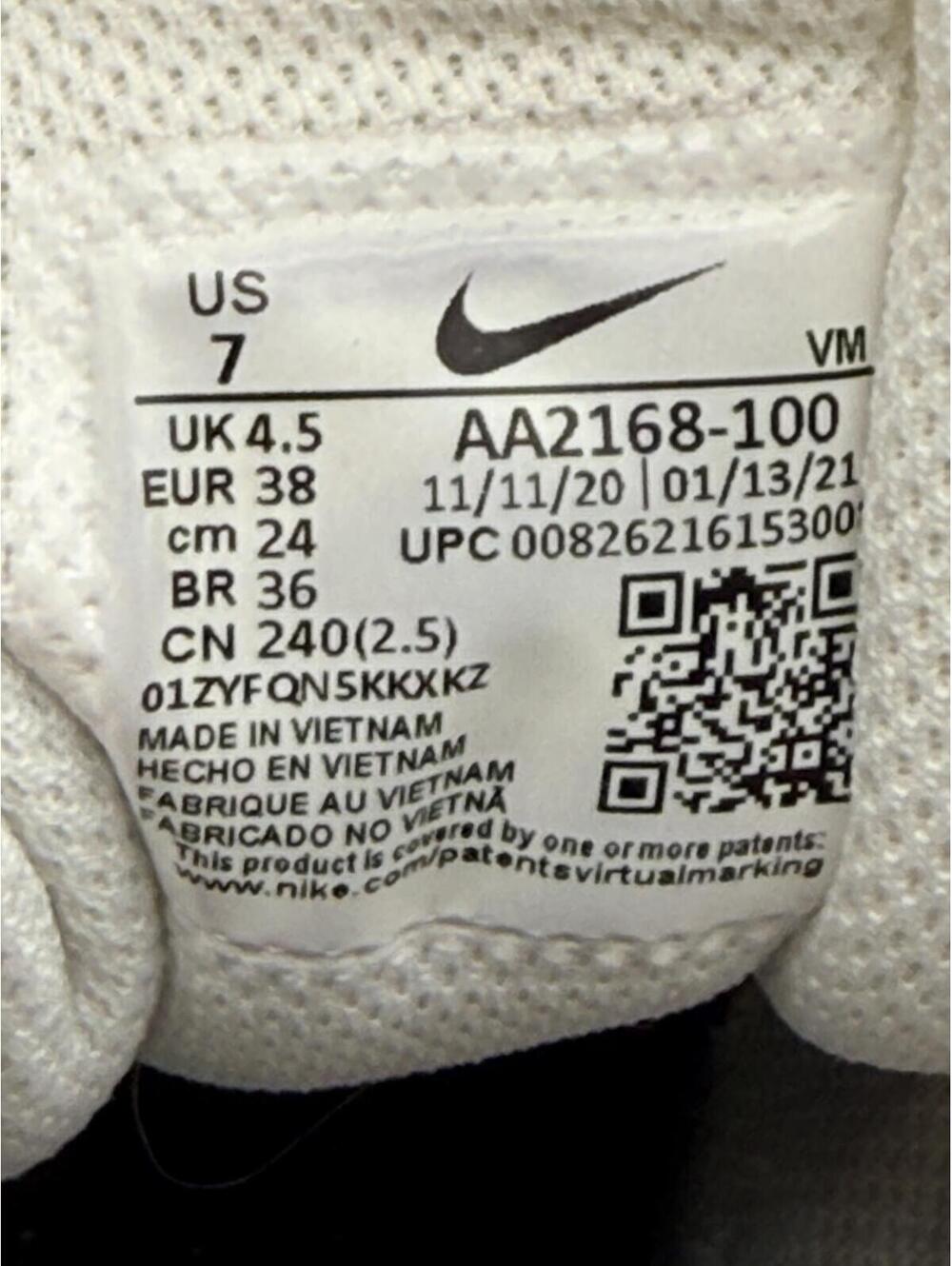 Nike Air Max Axis Women's Running Shoes Triple White Size 7 - Picture 10 of 10